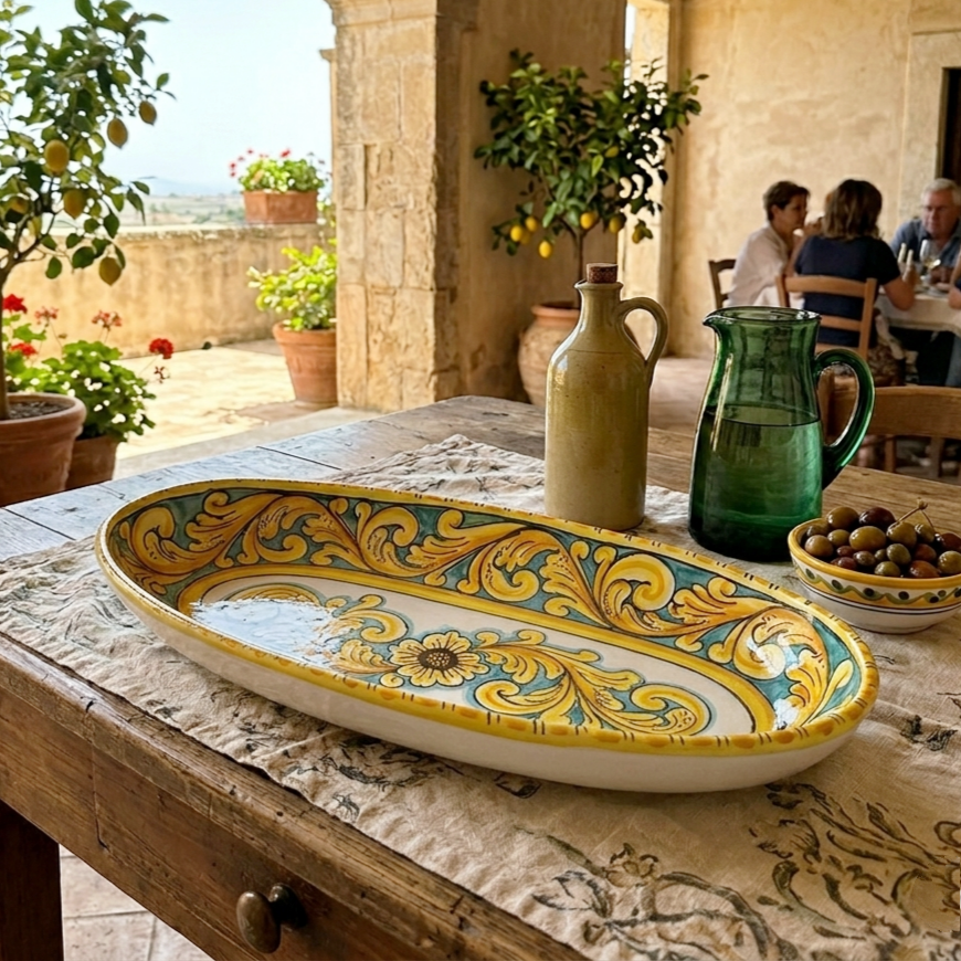 ceramic spaghetti bowl