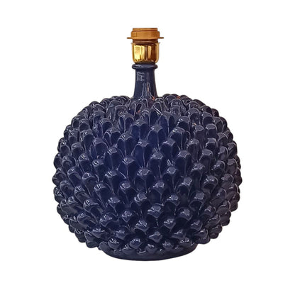 sicilian ceramic blue lamp from caltagirone