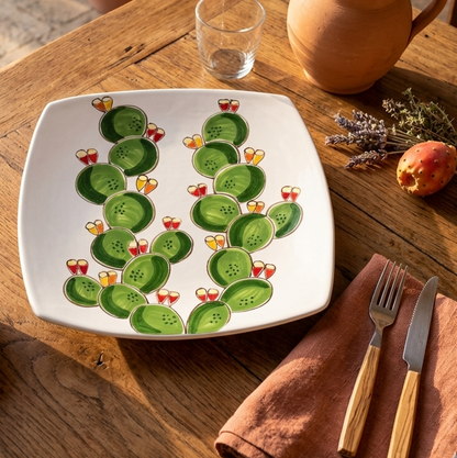 sicilian ceramic plate for table