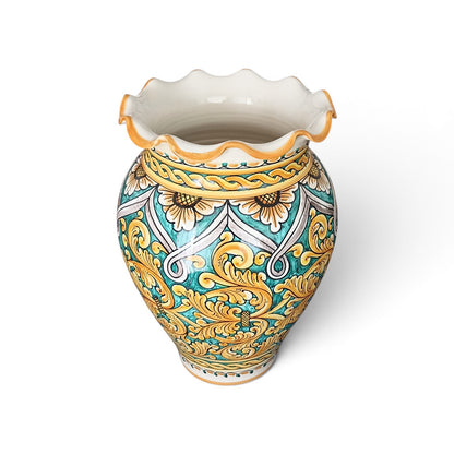 sicilian ceramic umbrella holder