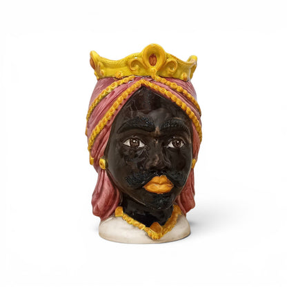 head sicilian majolica caltagirone