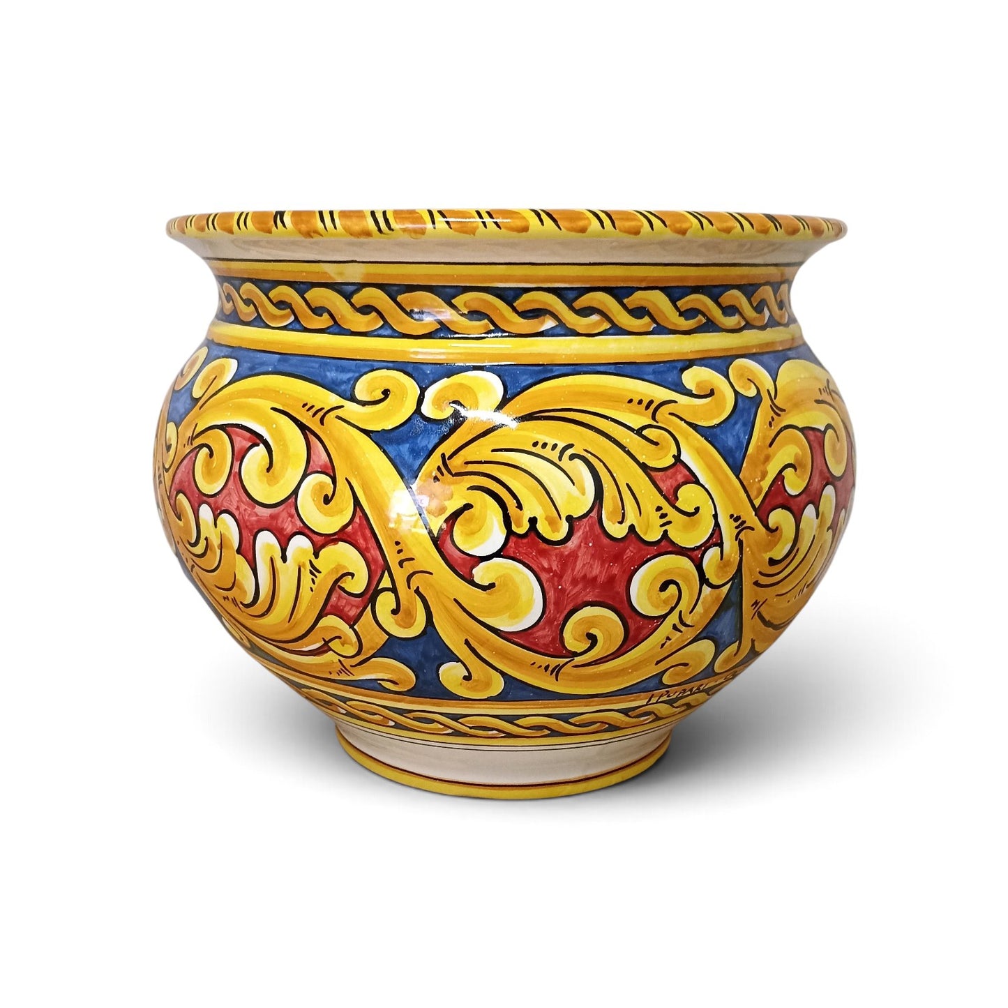 caltagirone ceramic plant pot