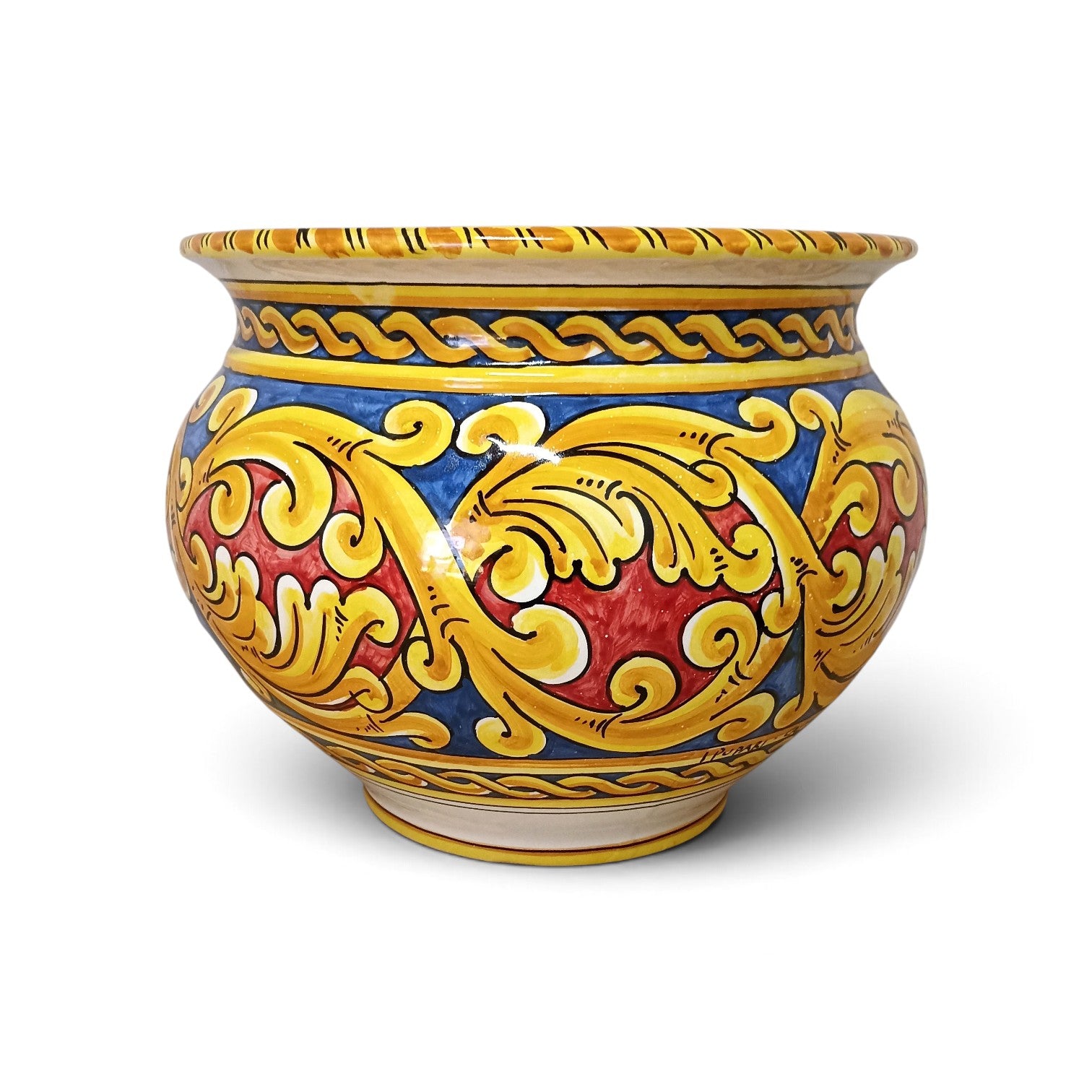 caltagirone ceramic plant pot