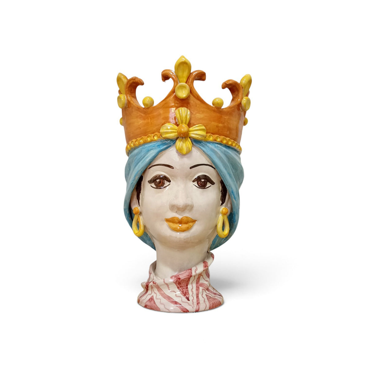 traditional sicily ceramic moors head