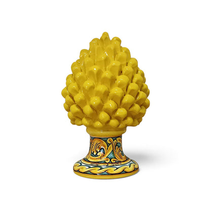 decorated sicilian ceramic pine cone