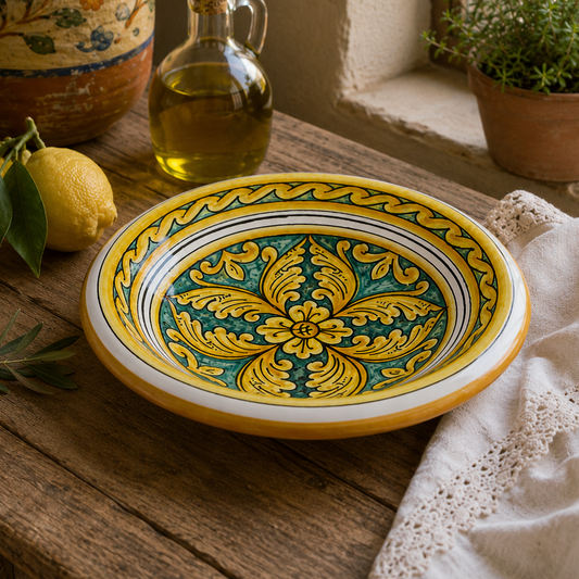 round plate made in sicily