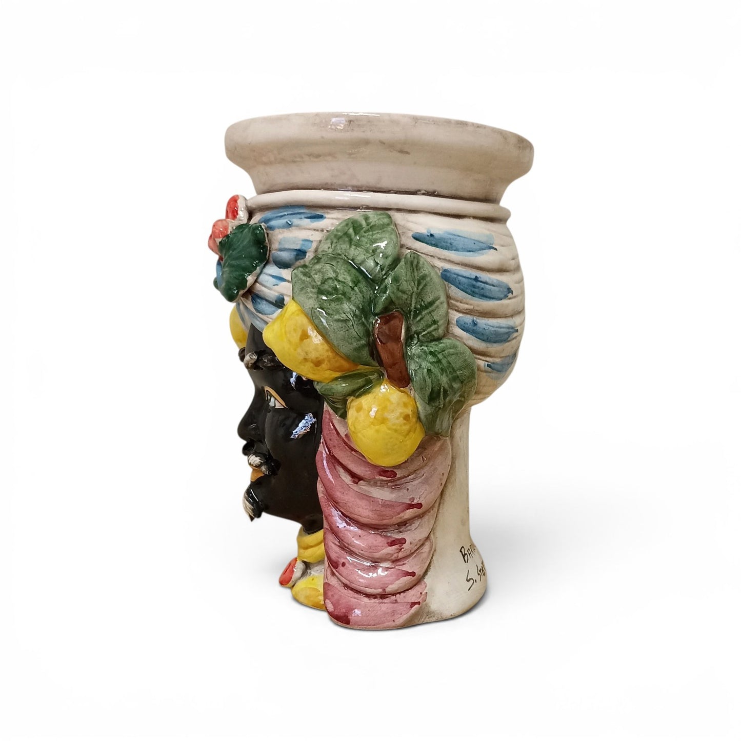 traditional sicilian ceramic head