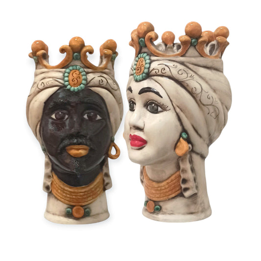 Teste di moro Caltagirone ceramica siciliana