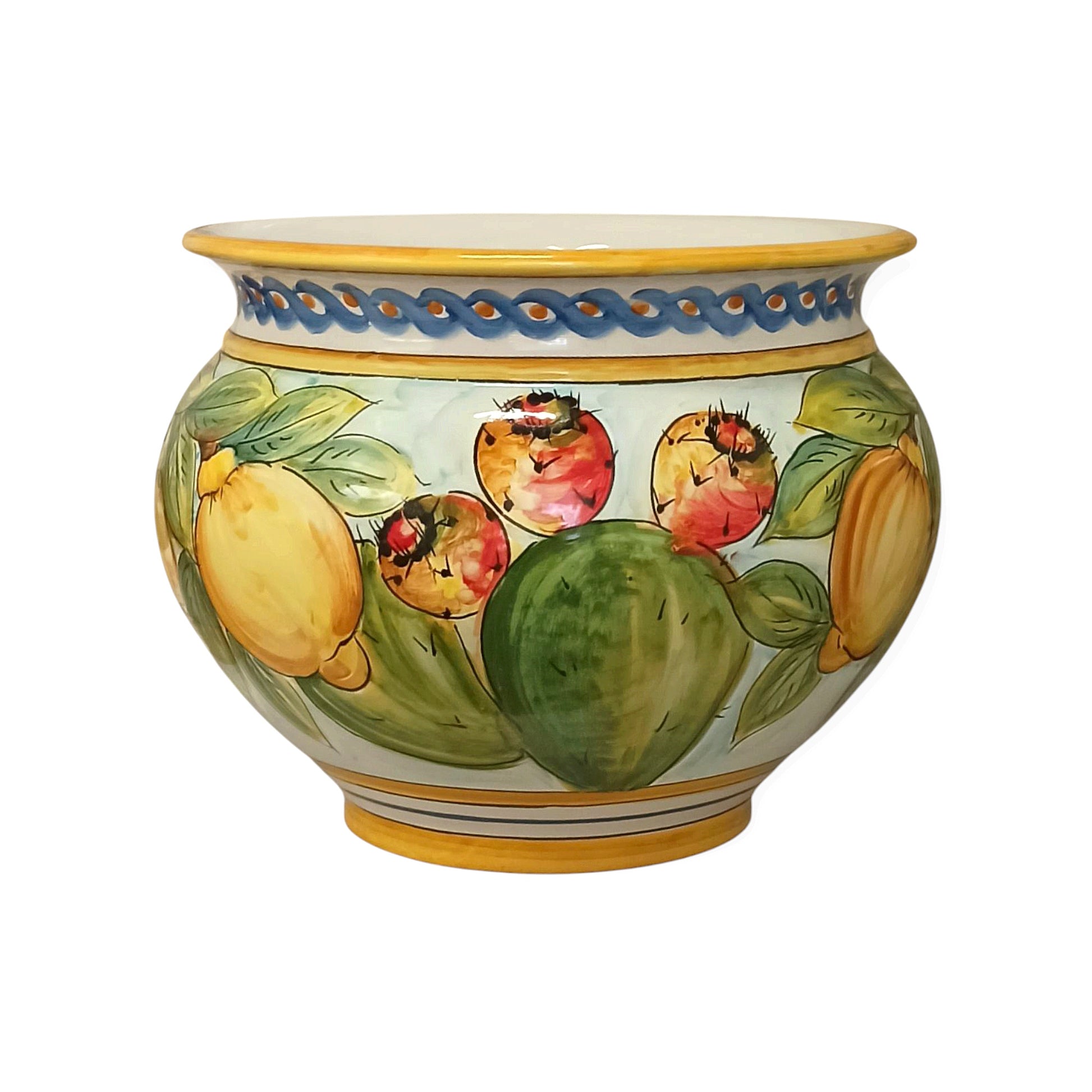vaso da giardino maiolica siciliana 