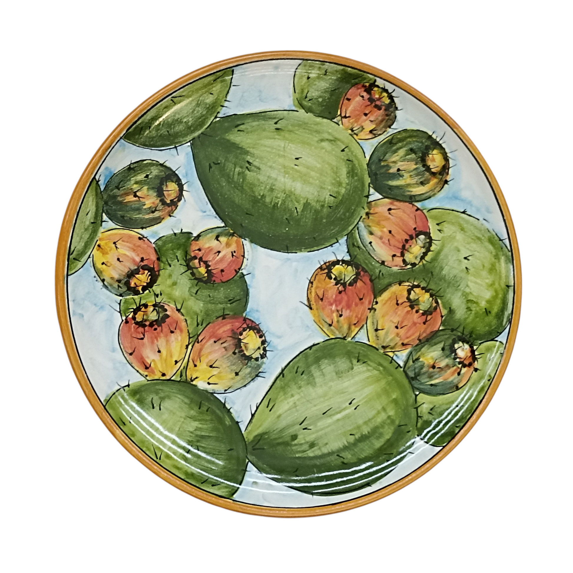 piatto decorato ceramica siciliana