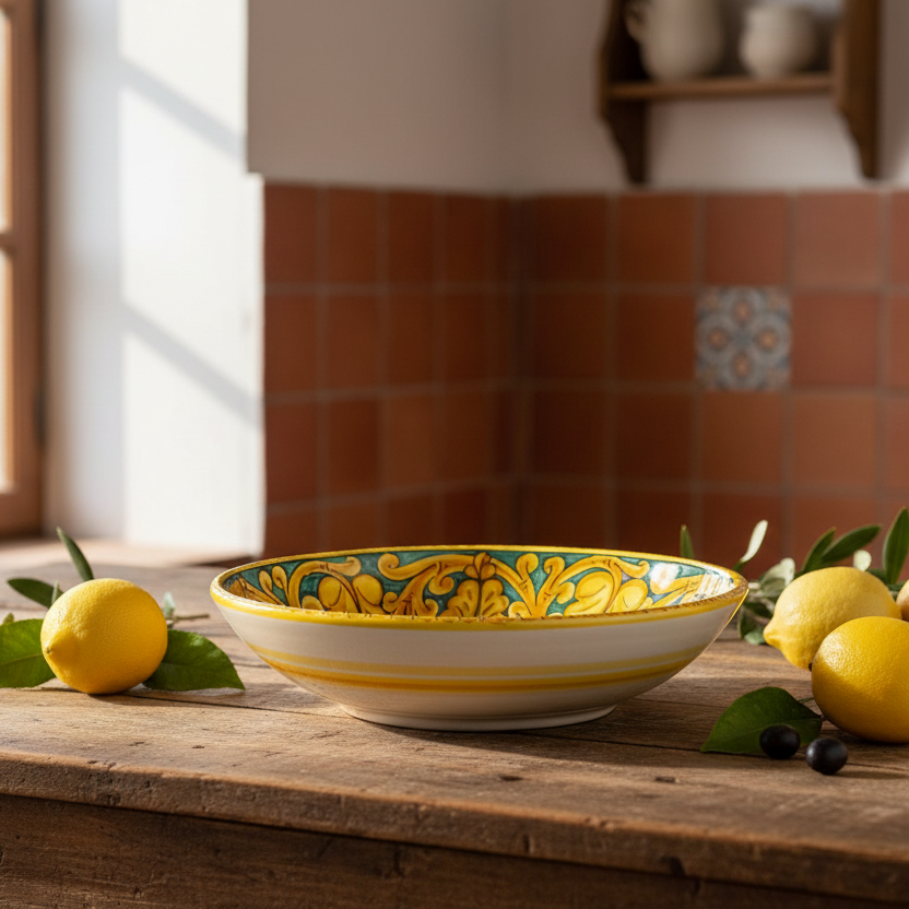 ceramic spaghetti bowl