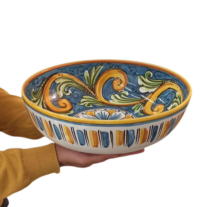 ceramica di Caltagirone centrotavola barocco siciliano
