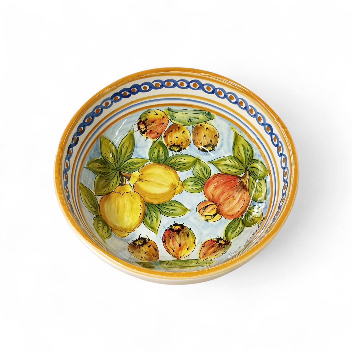 spaghettiera maiolica siciliana