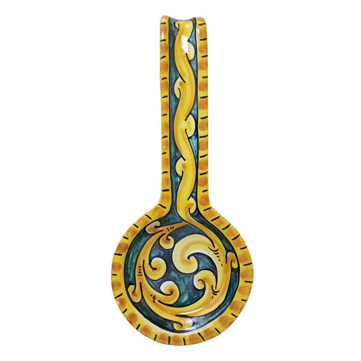 spoon rest in sicilian ceramic