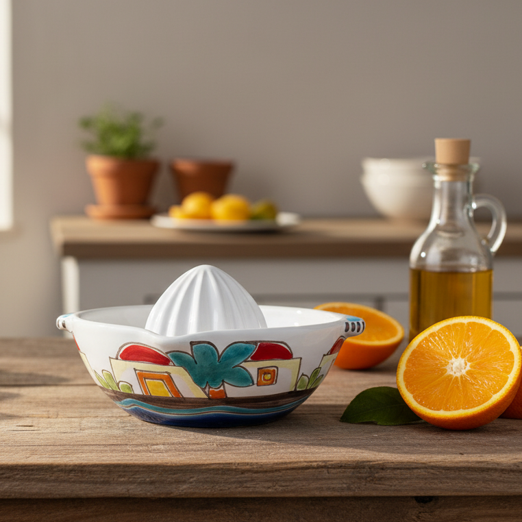 spremiagrumi in maiolica
