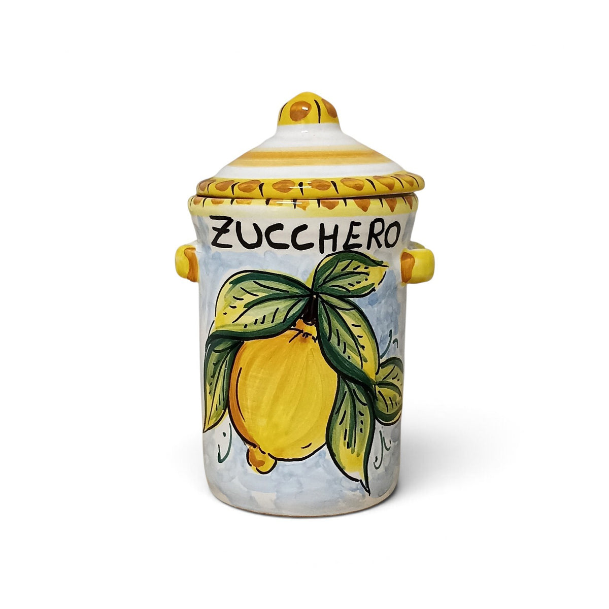 barattolo per lo zucchero in ceramica siciliana