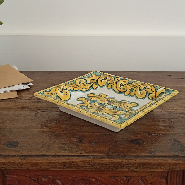 porta caramelle in ceramica siciliana 