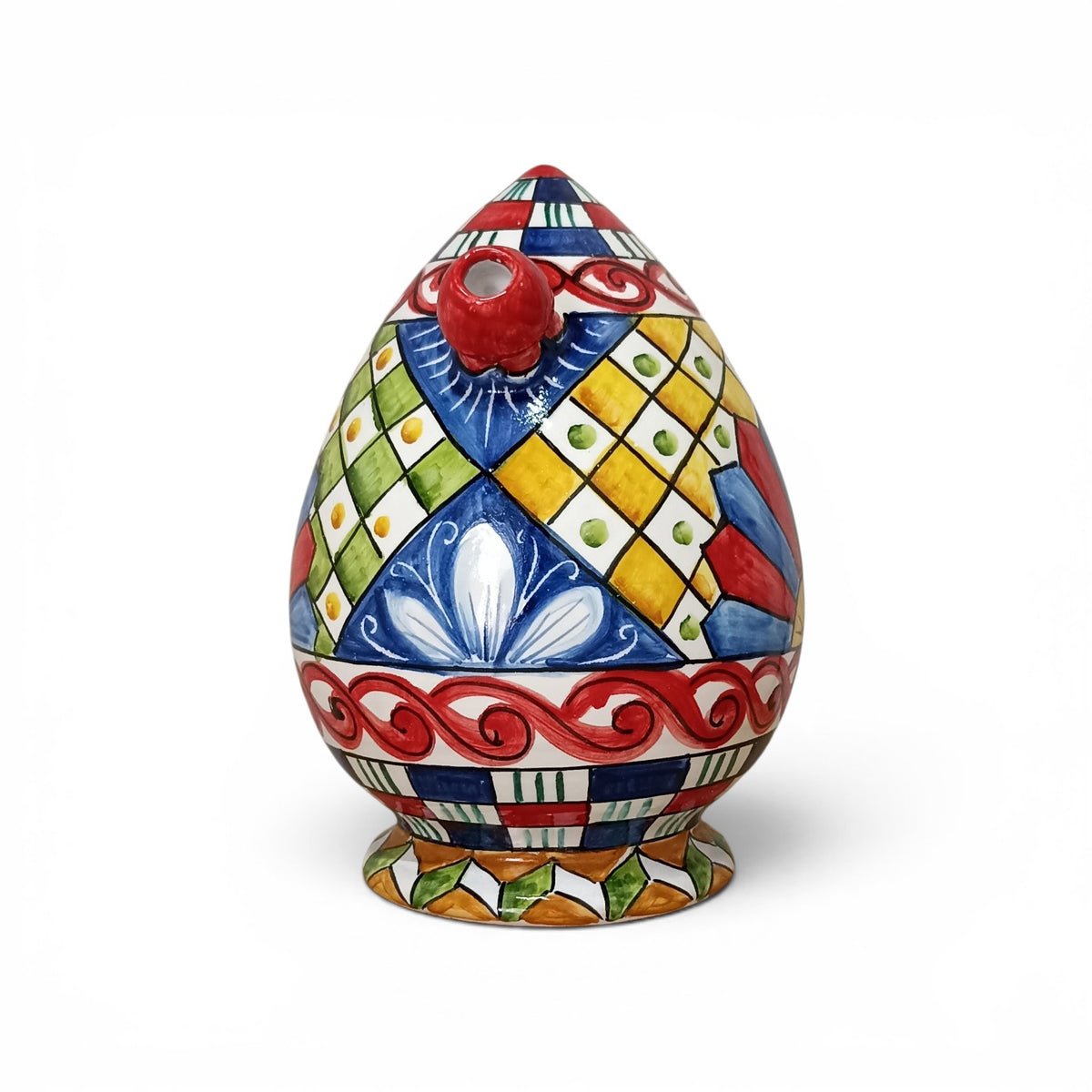 sicilian majollica jag from caltagirone
