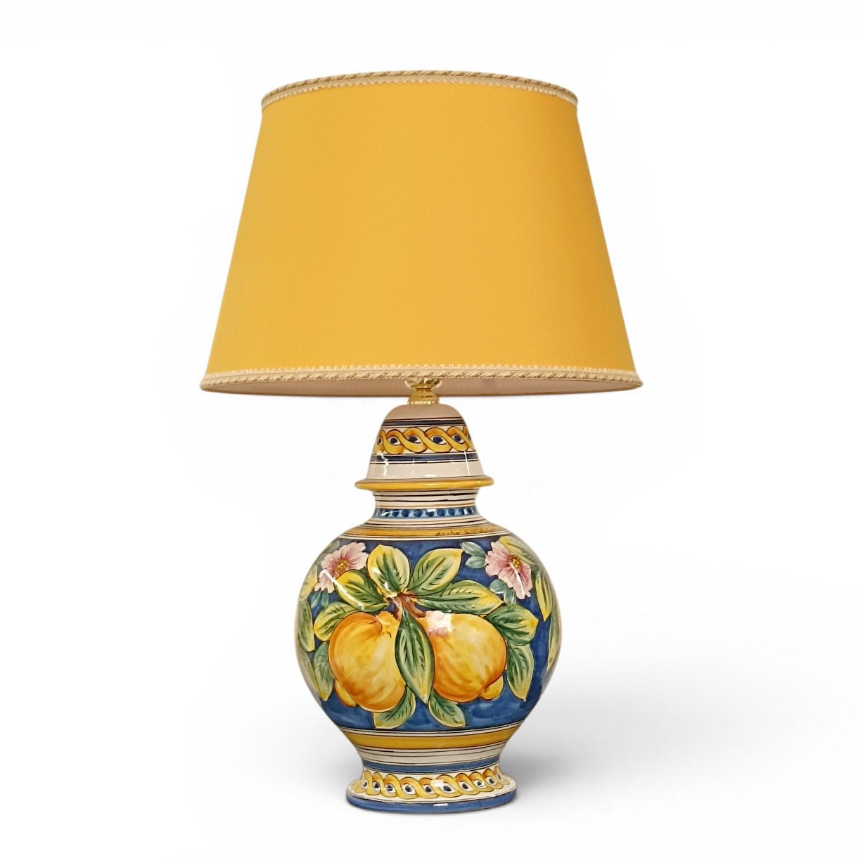 desk lamp in sicilian ceramic