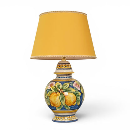 desk lamp in sicilian ceramic