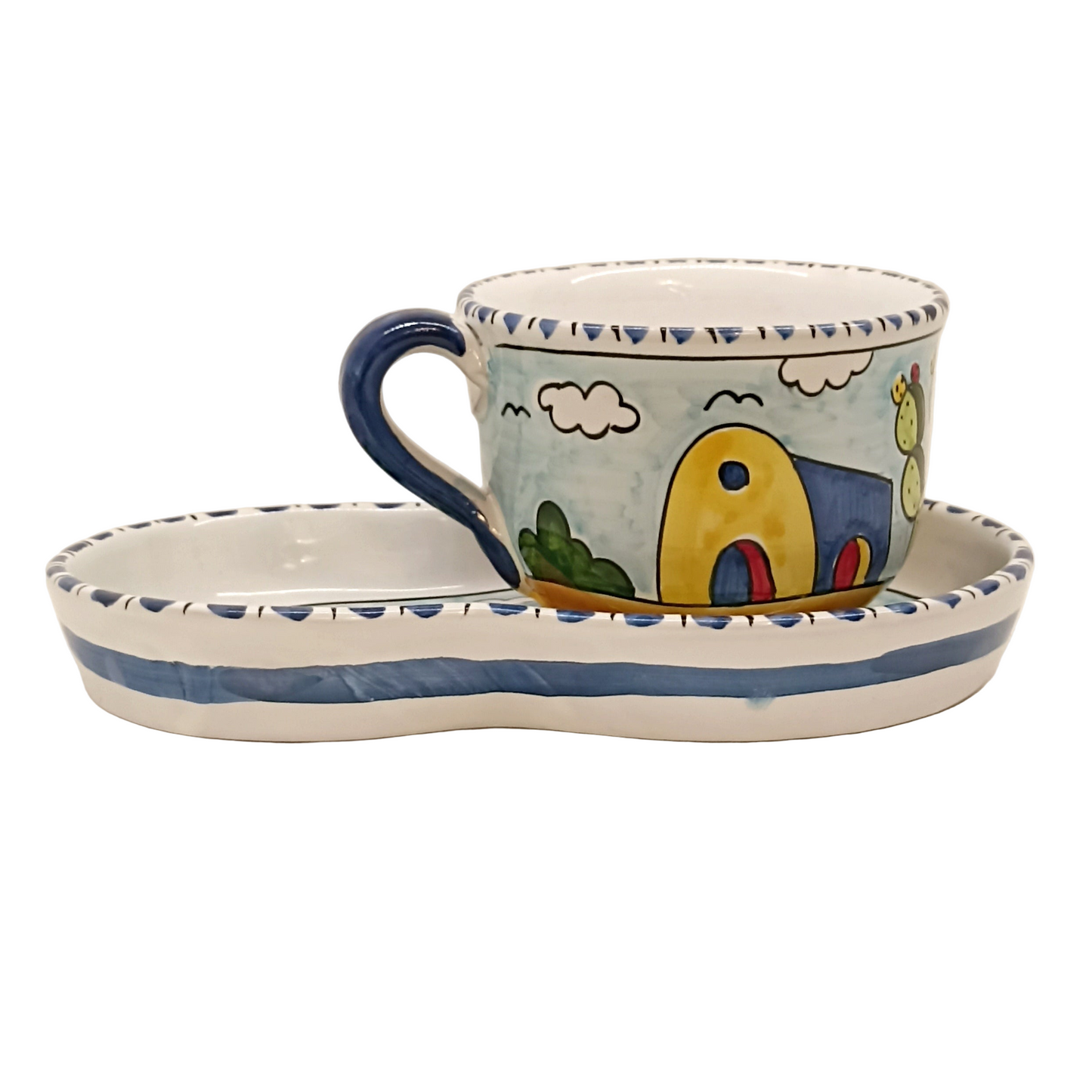 tazza con decoro originale per latte