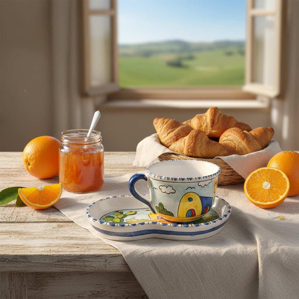 tazzone in maiolica di caltagirone