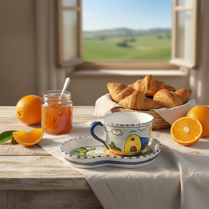 tazzone in maiolica di caltagirone