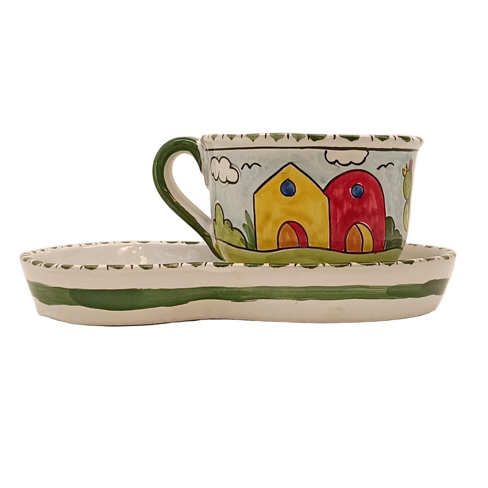 tazza per colazione maiolica