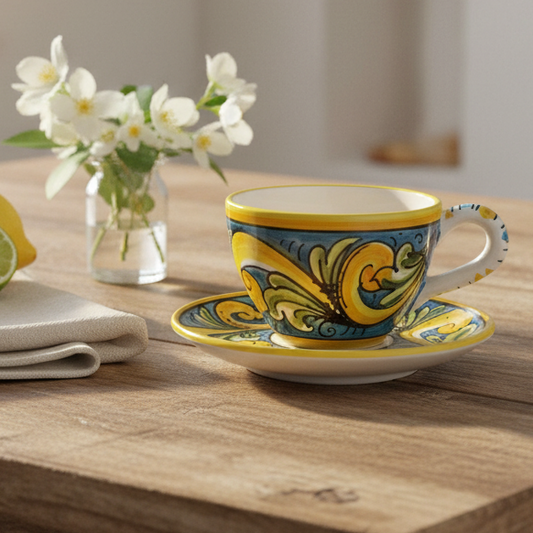 tazze da caffe in maiolica
