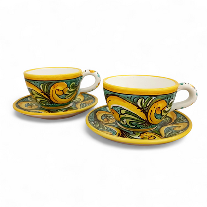 tazza da latte in ceramica siciliana