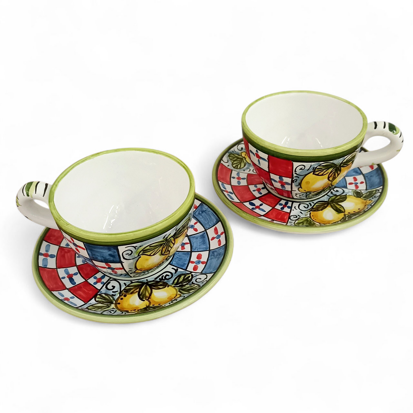 tazze per latte decorate a mano
