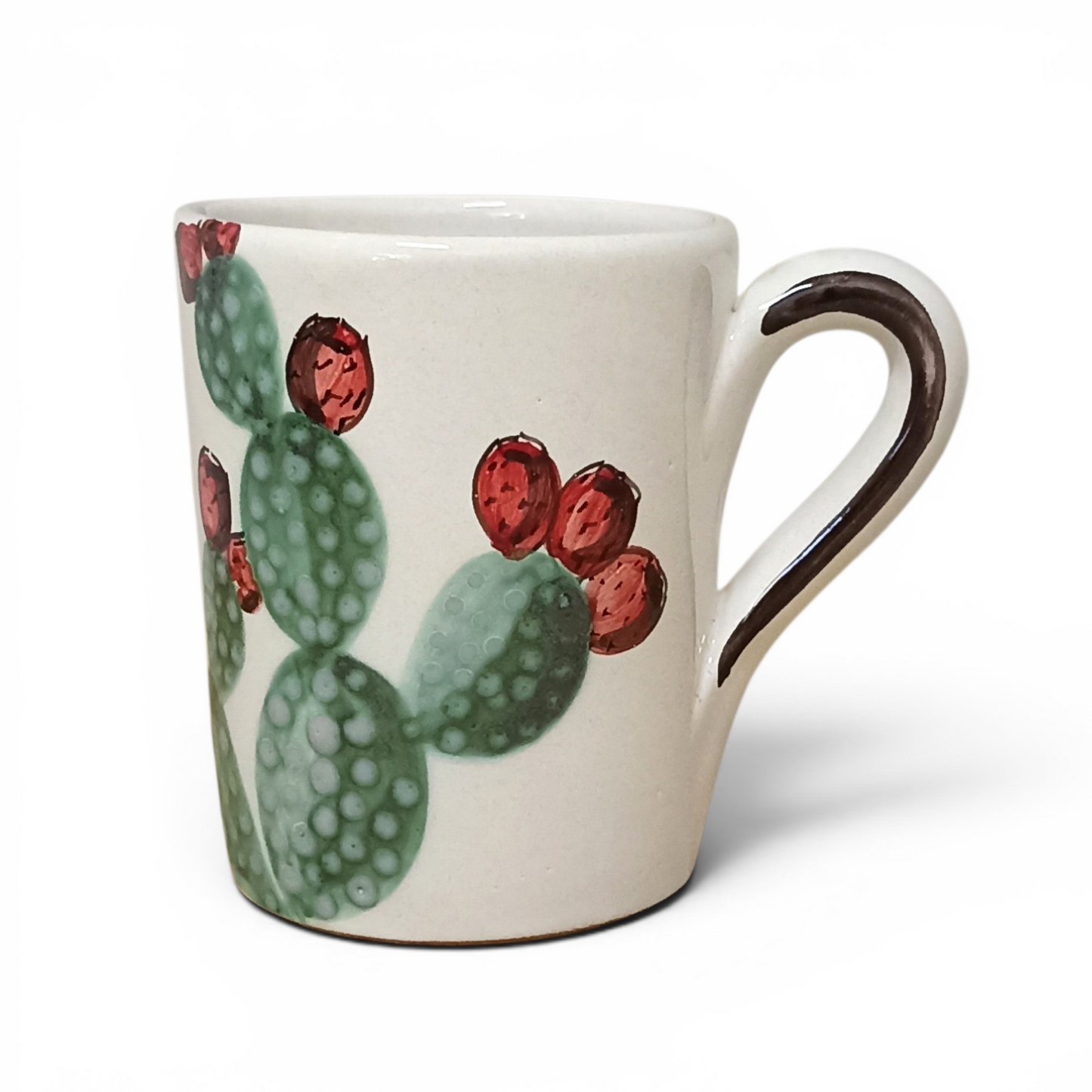 tazza decorata in ceramica sicilia