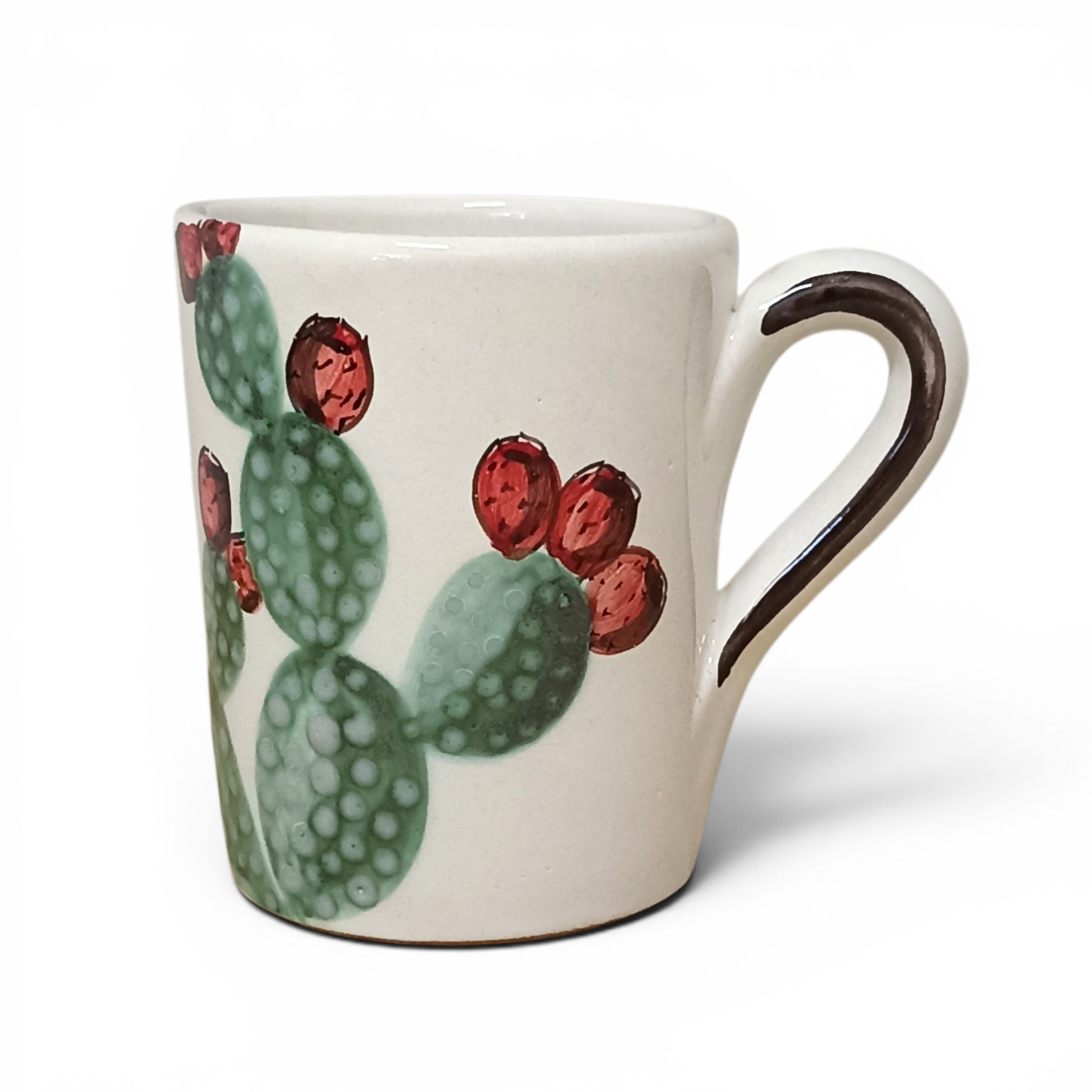 tazza decorata in ceramica sicilia