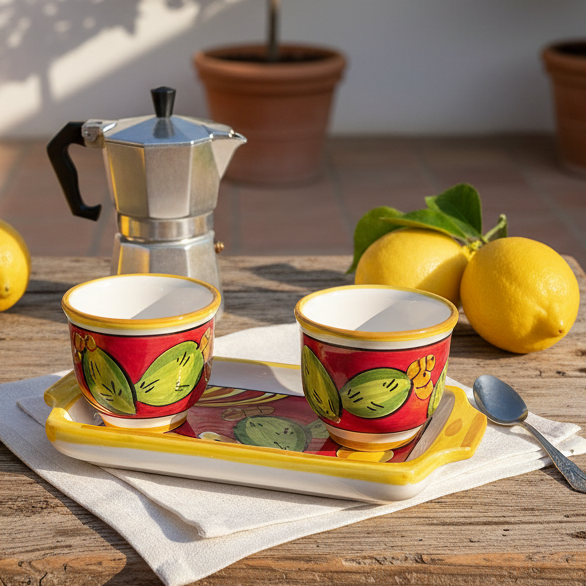 pazza per il caffè in ceramica