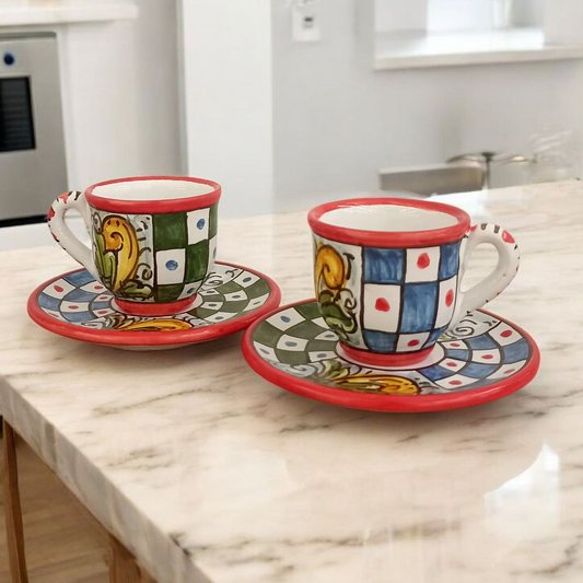 tazzine caffe maiolica sicilia