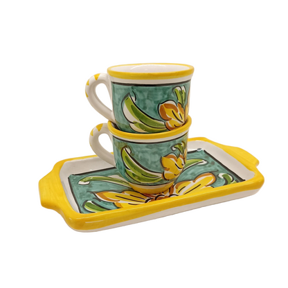 tazzina da caffe in maiolica di caltagirone