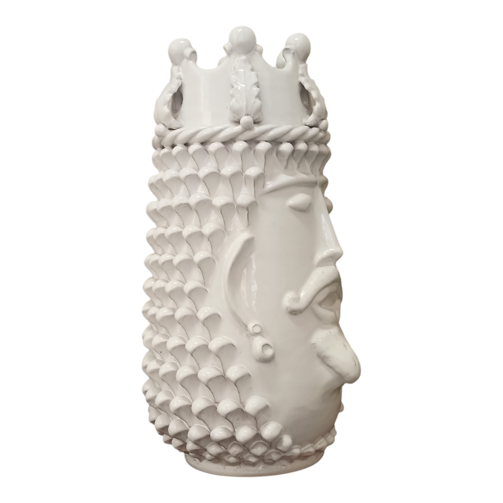 Testa  siciliana bianca shop online, artigianato tipico siciliano