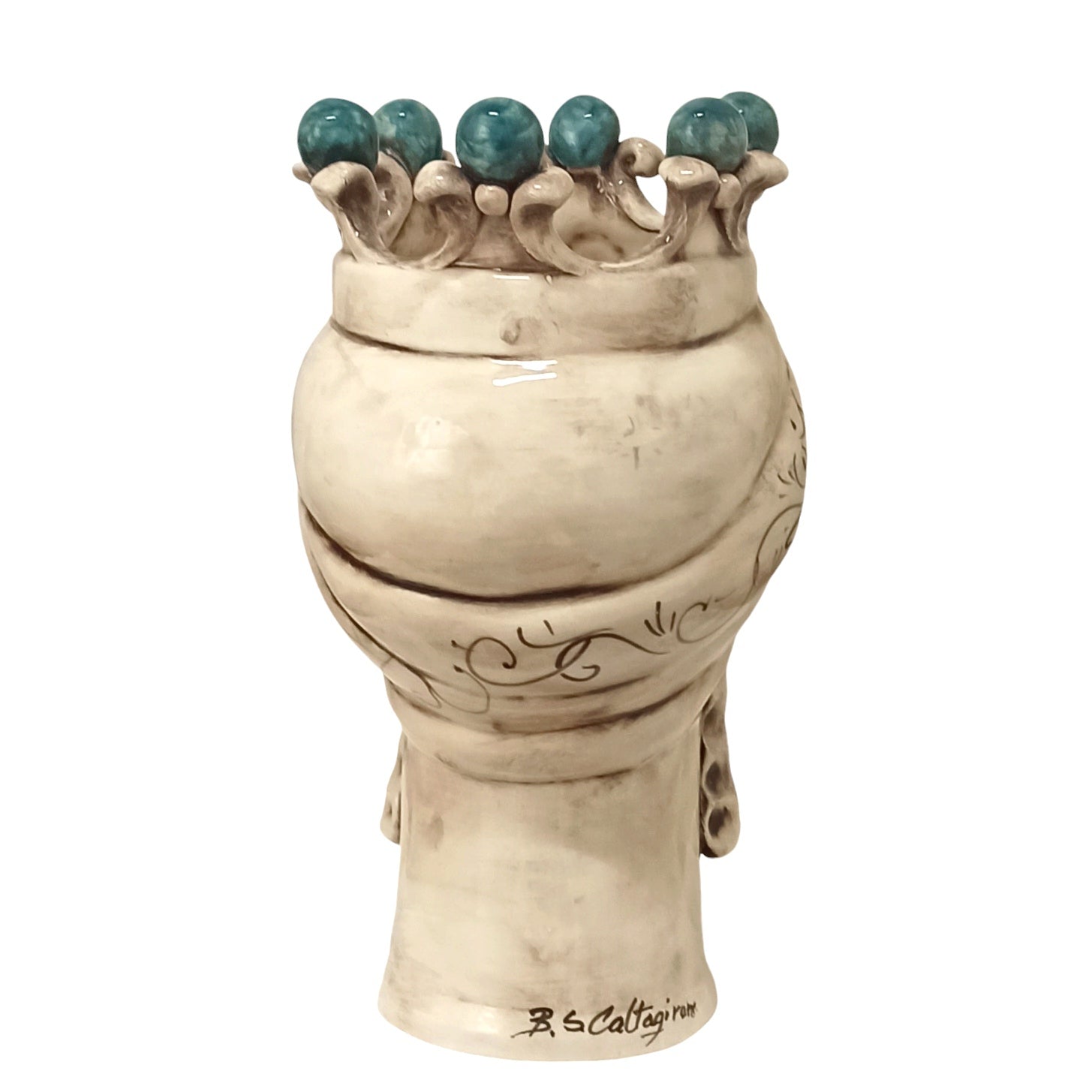 Testa Moro ceramica Caltagirone Bottega Sicula