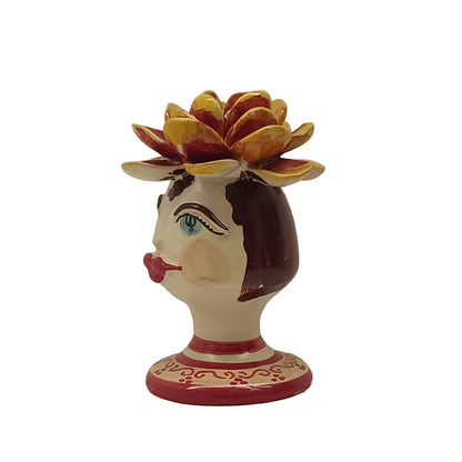 testa moderna in ceramica siciliana