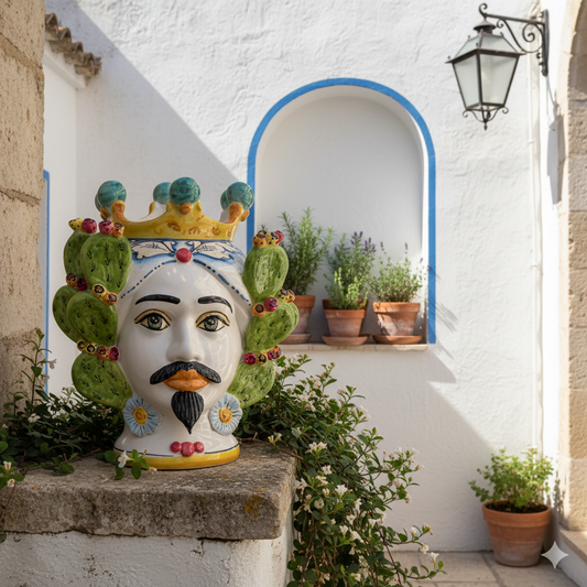 Testa di Moro Maiolica Siciliana prezzo scontato 