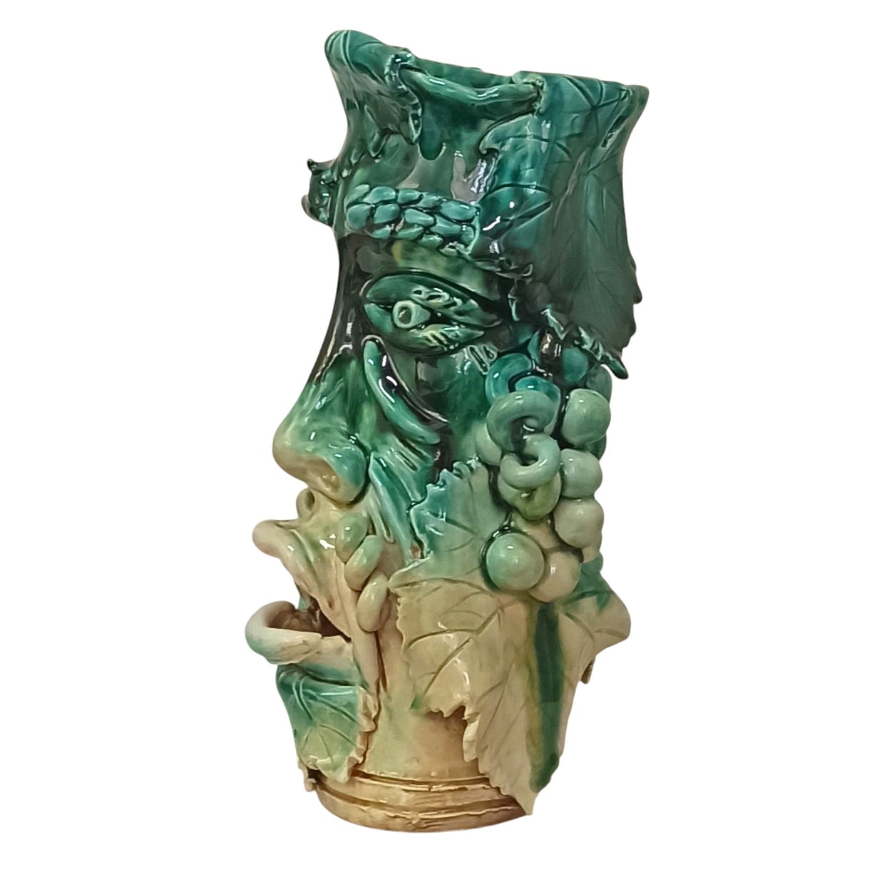 testa bacco in ceramica di sicilia