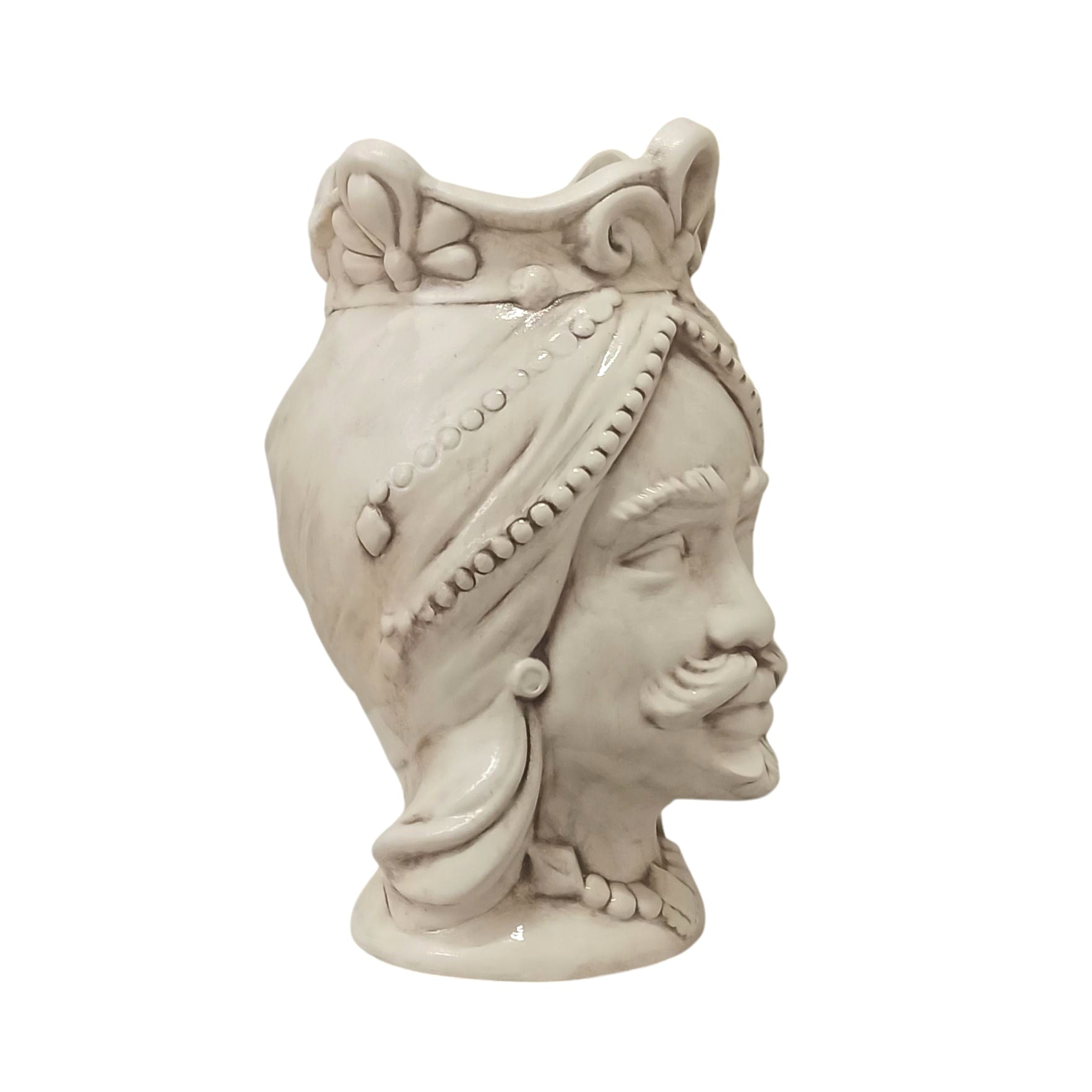 testa di moro in ceramica vaso per piante