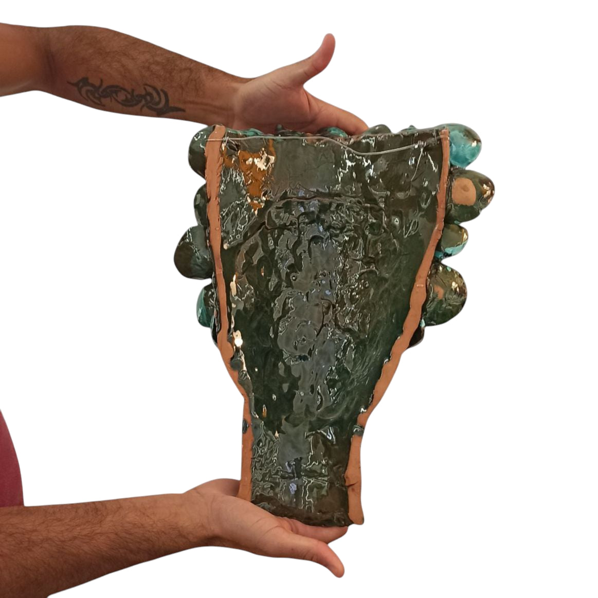 maschera in ceramica siciliana da appendere