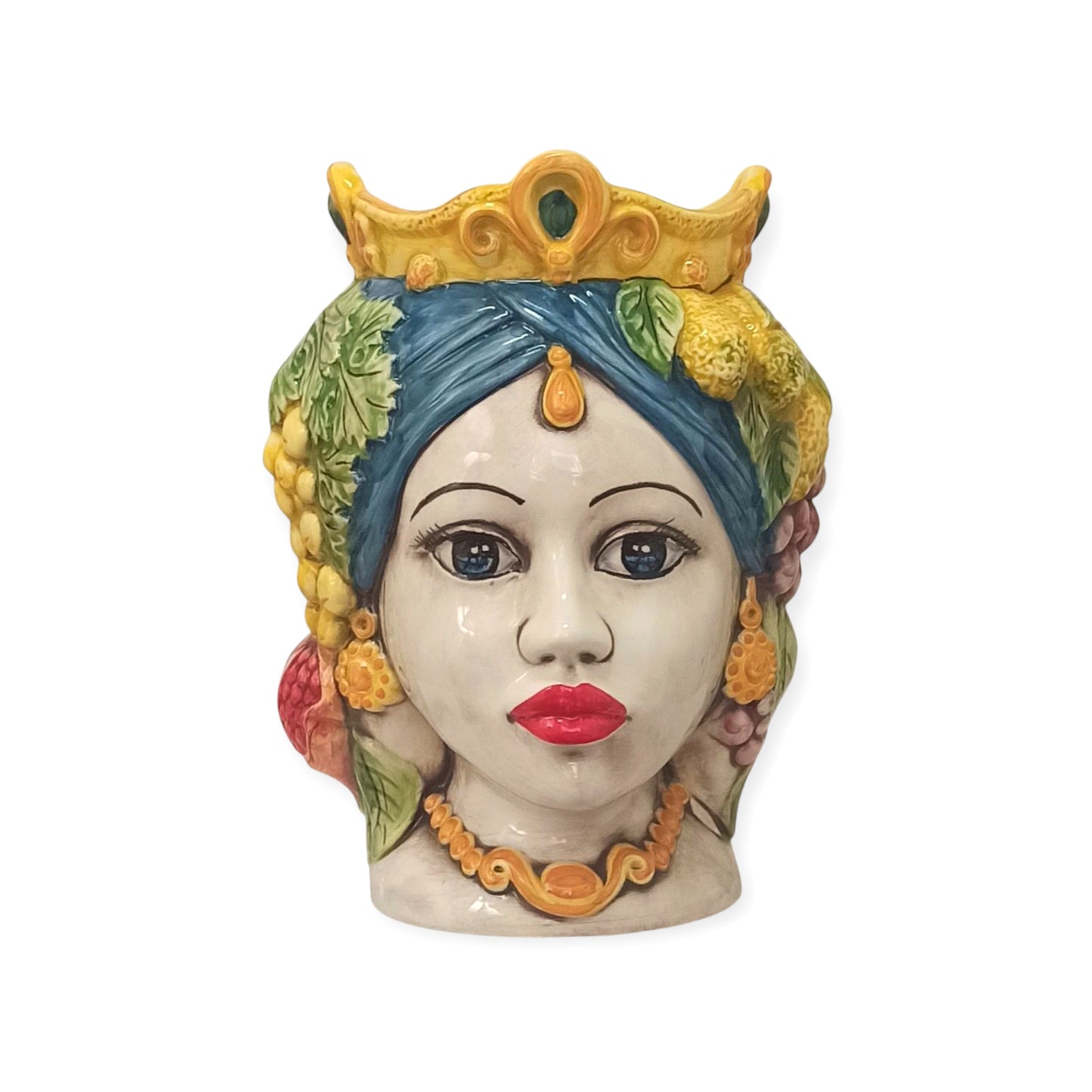 vaso porta piante in maiolica di sicilia