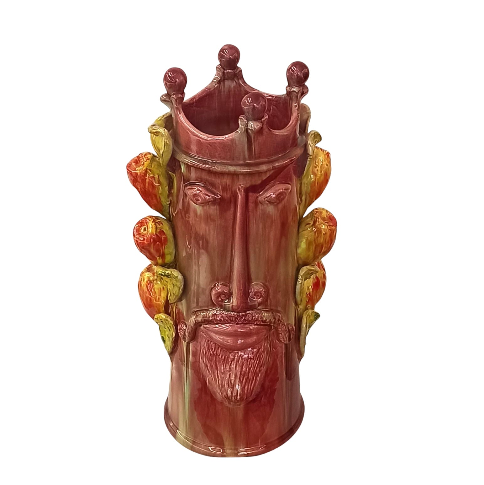 testa in ceramica di santo stefano di camastra