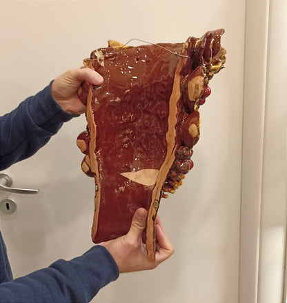 mascherone in maiolica siciliana 