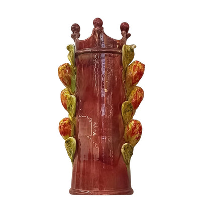 testa antropomorfa in maiolica siciliana