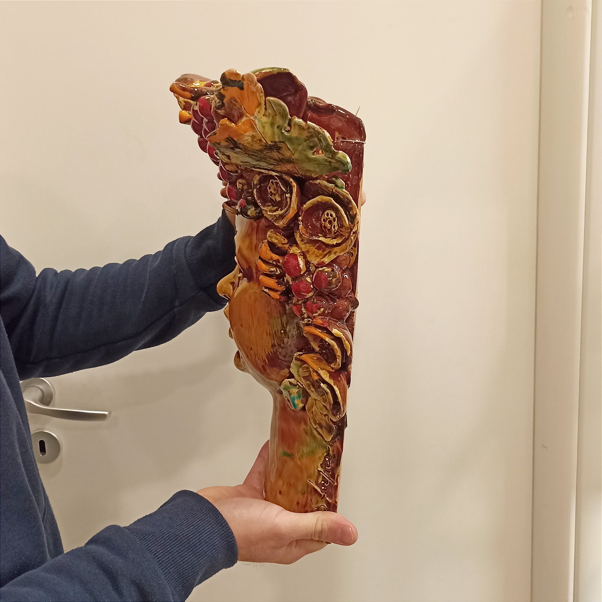 mascherone in ceramica da appendere