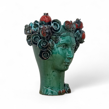 testa siciliana in ceramica contemporanea