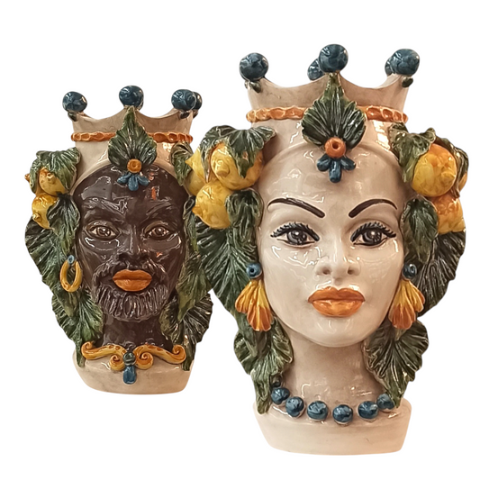 Morì siciliani ceramica artigianale di Caltagirone